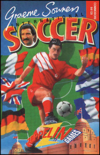 Commodore's International Soccer Commodore 64 US box art